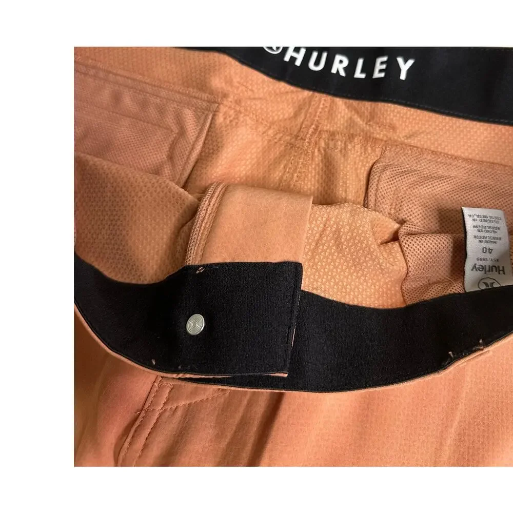 MENS 40 HURLEY SHORTS NWT CORRAL COLOR